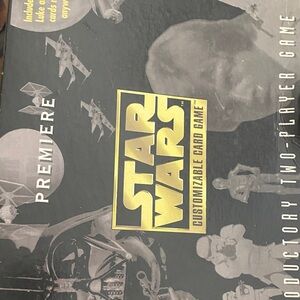 Star Wars Customizable Card Game Box with Gold and Black Design